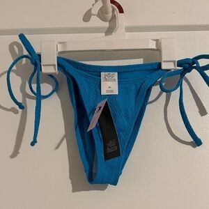 Wild Fable Vibrant Blue Tie-Side Bikini Bottom